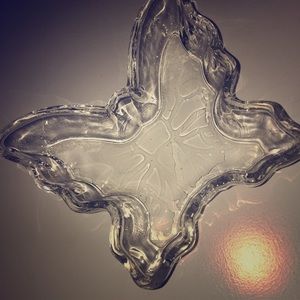 Fine Crystal Butterfly Jewelry Plate